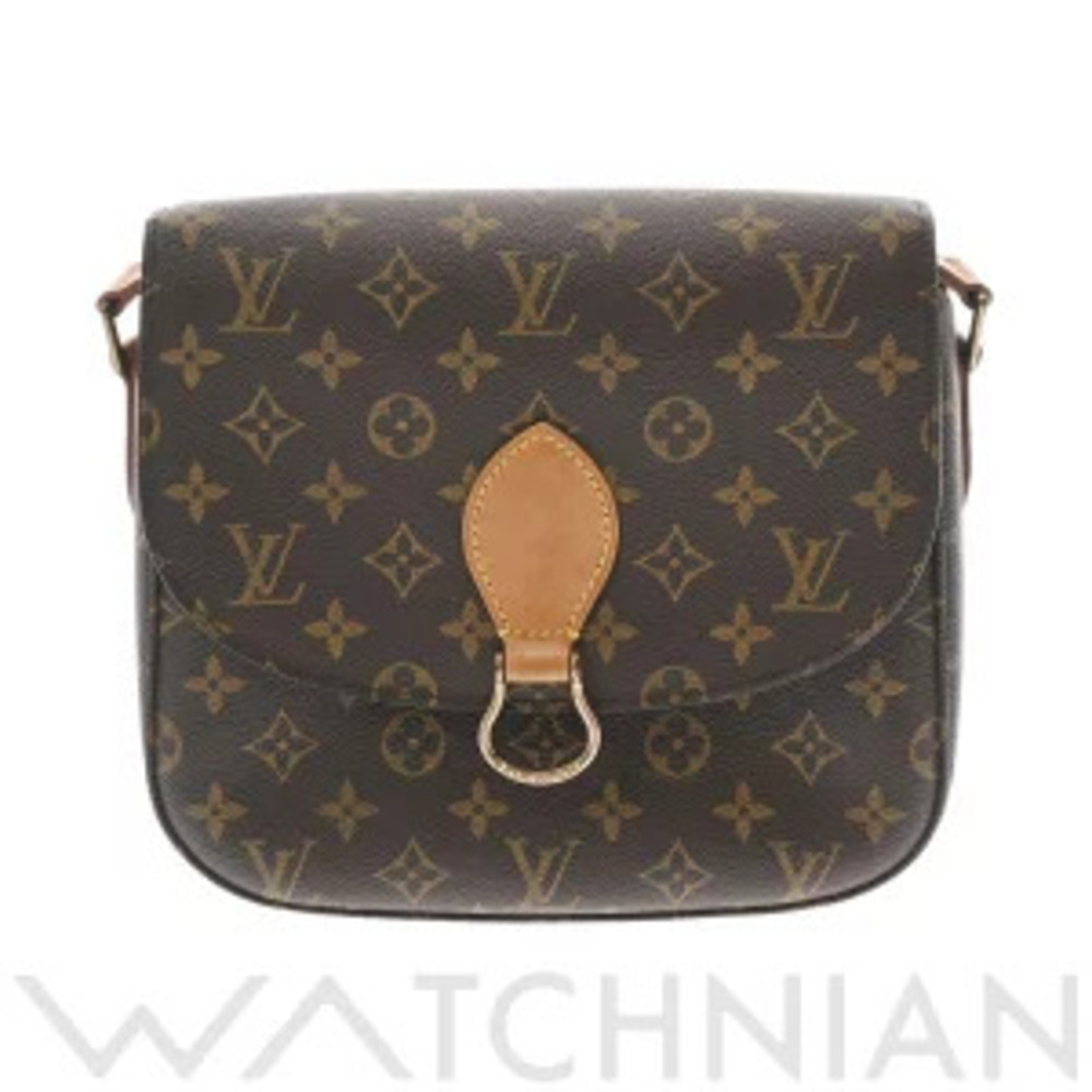 Louis Vuitton Monogram Saint Cloud Brown Canvas Shoulder Bag